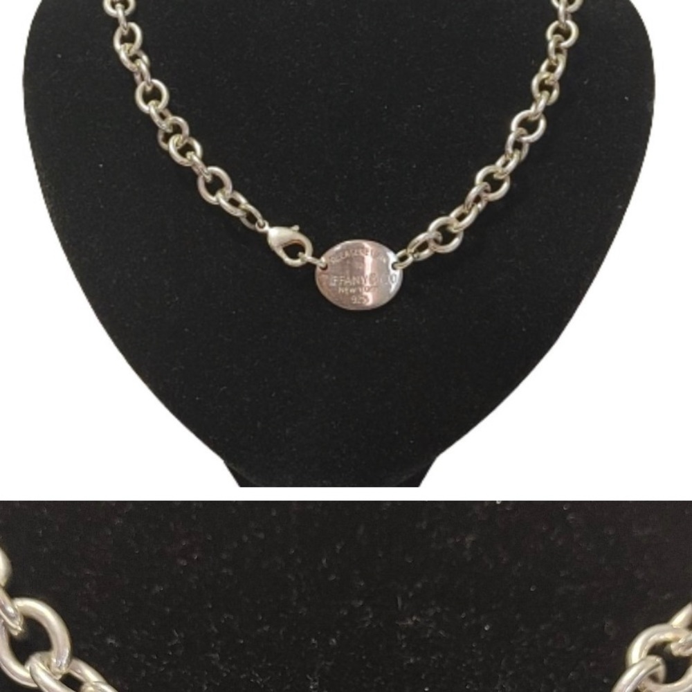 Tiffany choker necklace silver used